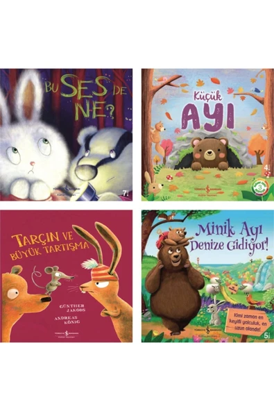 4 Kitap Seti Minik Ayı Denize Gidiyor- Bu Ses De Ne?-küçük Ayı-tarçın Ve Büyük Tartışma ürün görseli