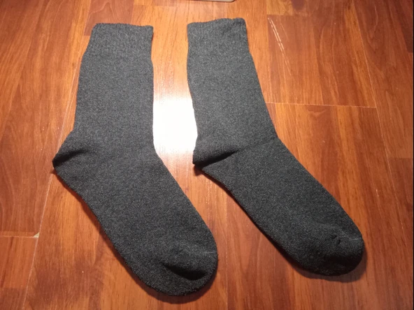 4 adet Gri Termal Kadın Çorabı ürün görseli