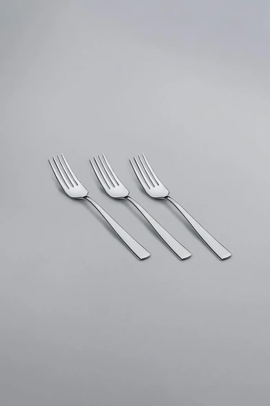 Nehir Deniz Sade 6 Kişilik 30 Parça Çatal Kaşık Takımı - Resim 4