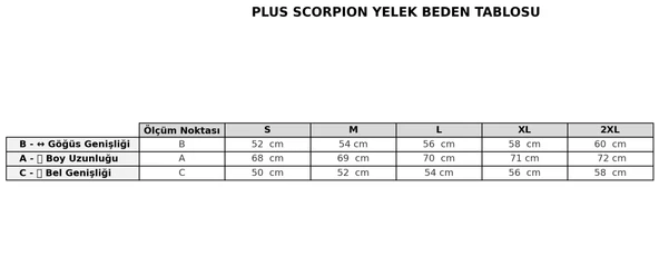 Plus Scorpion Erkek Şişme Mevsimlik Yelek – Hafif, Fermuarlı, Şık ve Rahat (S-XXL) - Resim 5