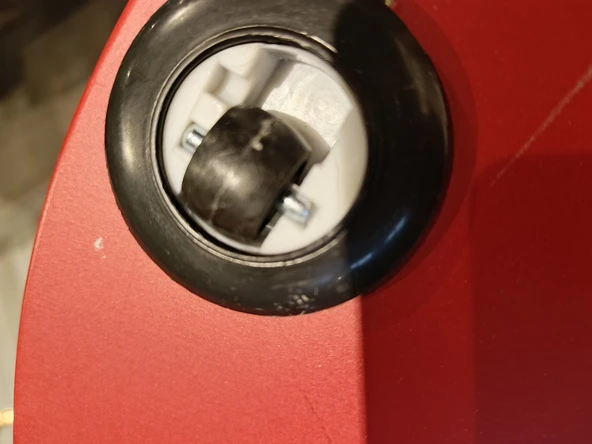 MERCANMOBİLYA Tekerlekli C Sehpa Yan sehpa Kırmızı Zigonsehpa Koltuksehpası - 4