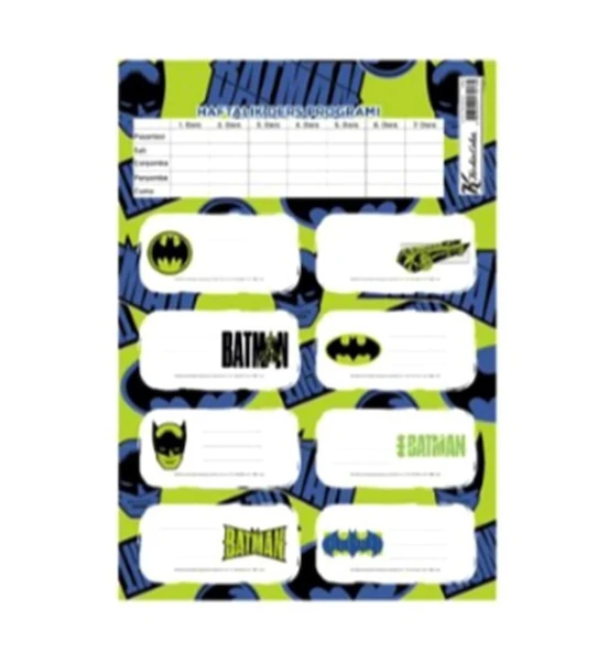 Keskin Color Batman Etiket 3 sayfa 24 adet ürün görseli