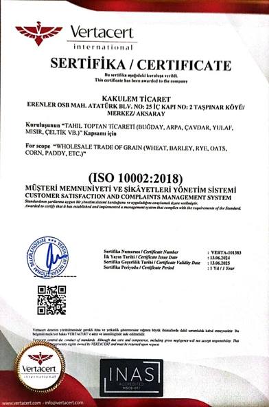 KAKULEM SERTİFİKALI Tavuk Güvercin Yemi Yemlik Beyaz Buğday 3 KG - Resim 6