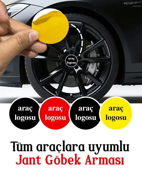 Universal Araç Uyumlu, Suzuki Jant Göbeği Arması, Sticker 4'lü Set 60mm - Resim 5