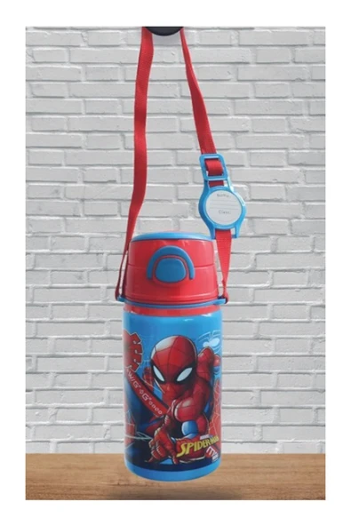 Erkek Çocuk Örümcek Adam Çelik Matara 500 ml 1 Adet Spiderman Çelik Suluk 1 Adet Lisanslı Okul Matarası - 4