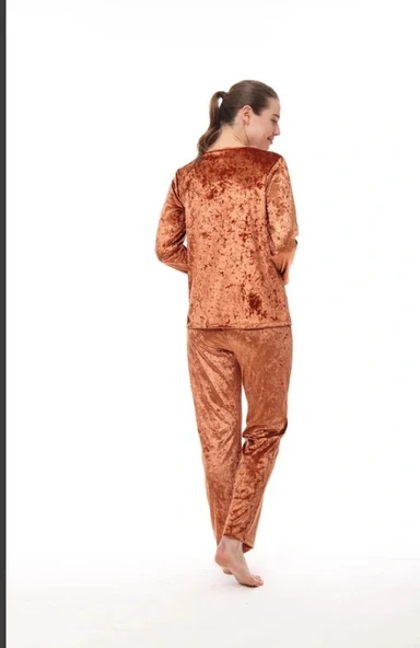 Kadife Bayan Pijama - Resim 4