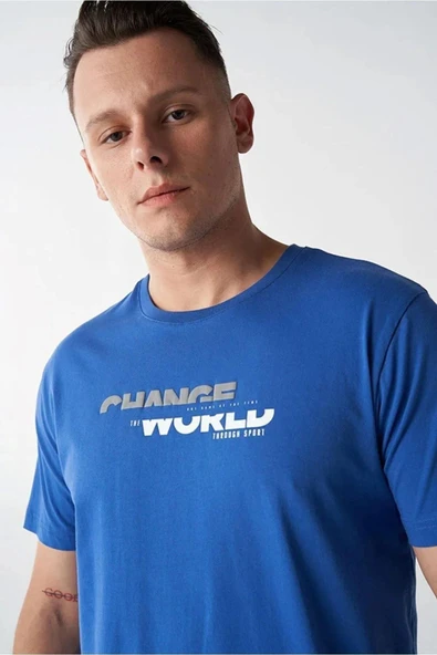 Hummel 922217-7788 Senes Erkek Spor Tişört - Resim 2