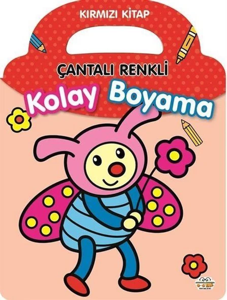 Çantalı Renkli Kolay Boyama- Kırmızı Kitap ürün görseli