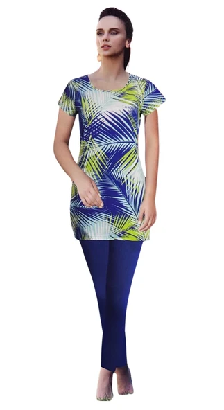 HAWAİ YAPRAK BASKI TAKIM 22215 ŞAHİNLER ürün görseli 1