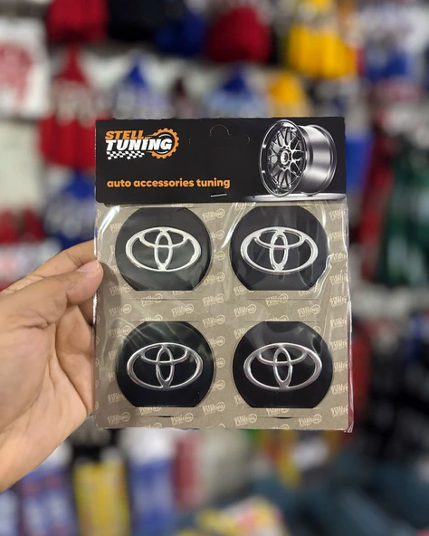 Universal Araç Uyumlu, Toyota Jant Göbeği Arması, Sticker 4'lü Set 60mm ürün görseli