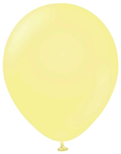 BALON DÜZ 12İNC(JOJO BALLOONS)MAKARON SARI VANİLYA 100 ADET ürün görseli