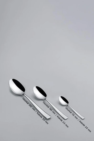 Nehir Deniz Sade 12 Kişilik 84 Parça Kutulu Çatal Kaşık Bıçak Takımı - Resim 6