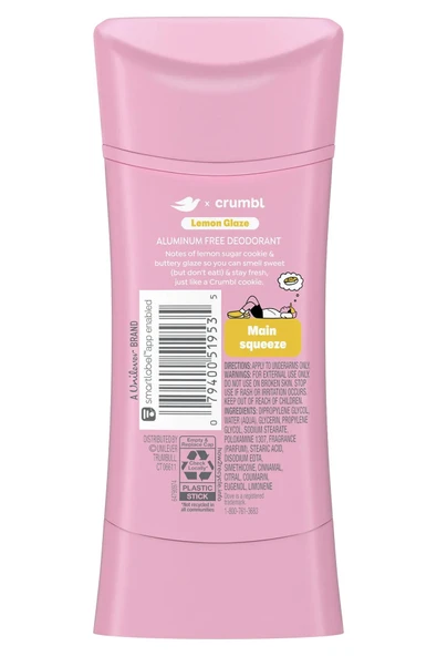 Dove Crumbl Lemon Glaze Alüminyumsuz Stick Deodorant 74GR - 2