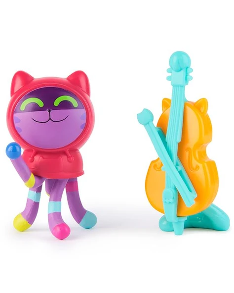 Gabbys Dollhouse Daniel James DJ Cat and Cello Figür ve Aksesuar Seti 20149926 - Resim 2