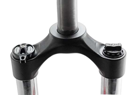 Exsho Jungle 27.5 Amortisörlü Maşa Kitlemeli Siyah 32/140mm 28.6mm MSA-430 - Resim 2