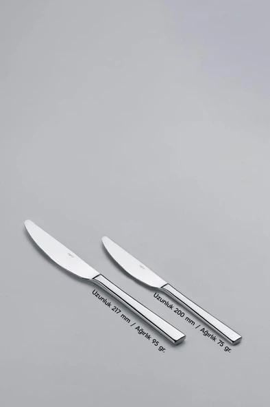 Nehir Deniz Sade 12 Kişilik 84 Parça Kutulu Çatal Kaşık Bıçak Takımı - Resim 7