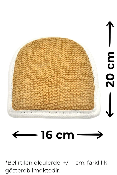 Doğal Jüt İp 3'lü Banyo Lifi Hamam Kese Seti (Yüz + Vücud + Sırt) - Set8 - Resim 3