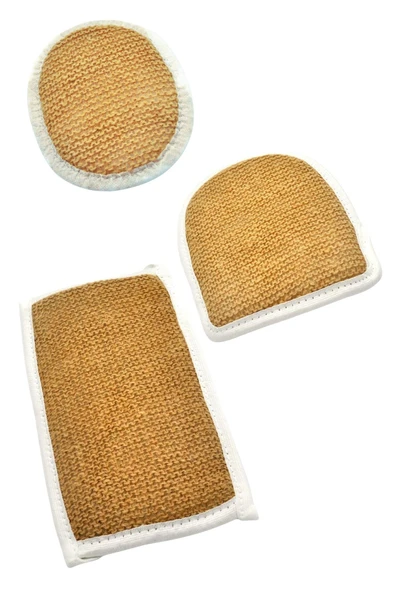 Doğal Jüt İp 3'lü Banyo Lifi Hamam Kese Seti (Yüz + Vücud + Sırt) - Set8 ürün görseli