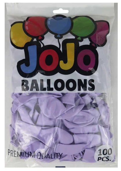 BALON DÜZ 12 İNC (JOJO BALLOONS)MAKARON LİLA 100 - Resim 4