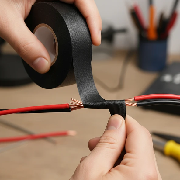 Siyah Kendinden Kaynayan Silikon Soğuk Sarma Eriyen Bant 19mm x 5m Tekli Hava Su Elektrik İzolasyonu - Resim 3