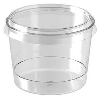 KASE MİKA YUVARLAK MAGNOLİA 250 CC KAPAKLI ŞEFFAF 10 ADET - Resim 2