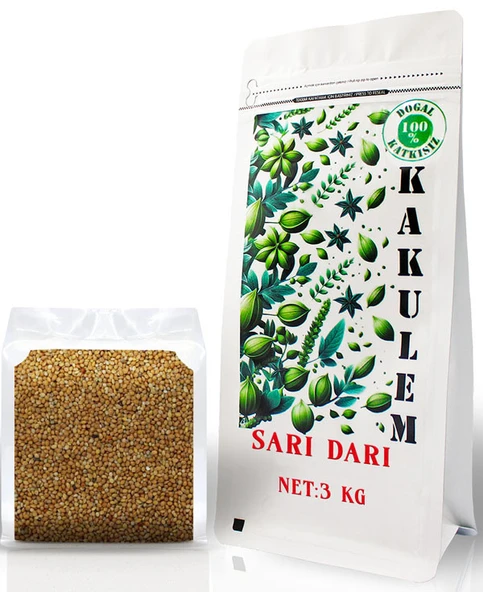 KAKULEM SERTİFİKALI Tozsuz A Kalite Sarı Darı 3 KG ürün görseli