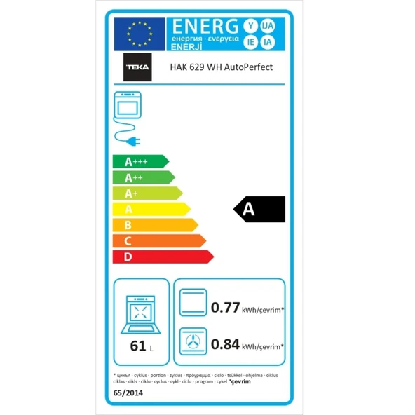 Teka HAK 629 WH AUTOPERFECT Turbo Buhar Destekli Beyaz Ankastre Fırın - Resim 3