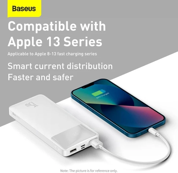 Baseus Bipow Pro Overseas Beyaz 10000 mAh Powerbank - 5