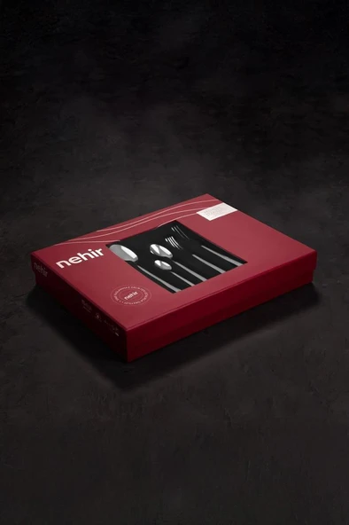 Nehir Deniz Sade 6 Kişilik 30 Parça Çatal Kaşık Takımı - Resim 7