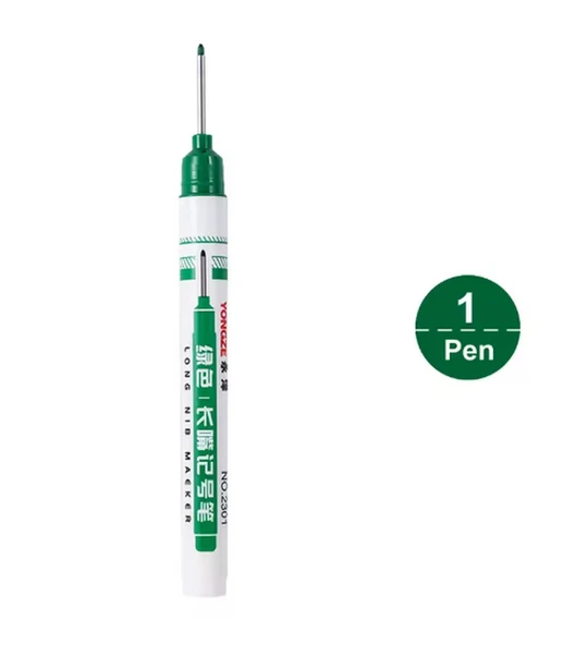 Derin Konum İşaretleme Kalemi, Marangoz, Mobilya, Demir Doğrama, Duvar, 1 Adet, Yeşil Renk ürün görseli