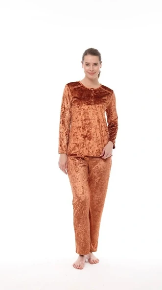Kadife Bayan Pijama - Resim 3