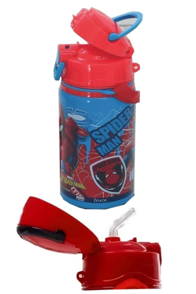 Erkek Çocuk Örümcek Adam Çelik Matara 500 ml 1 Adet Spiderman Çelik Suluk 1 Adet Lisanslı Okul Matarası - 2