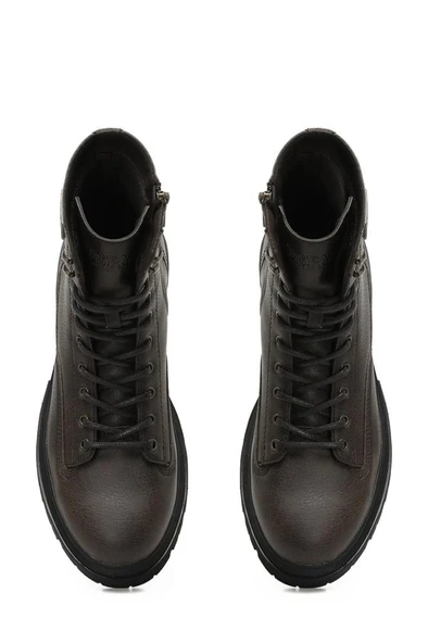 U.S. Polo Assn. LUKA 5PR 102038401 Erkek Bot Kahve 40-45 - Resim 4