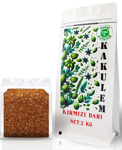 KAKULEM SERTİFİKALI Kırmızı Darı Dal Darı 2 KG ürün görseli