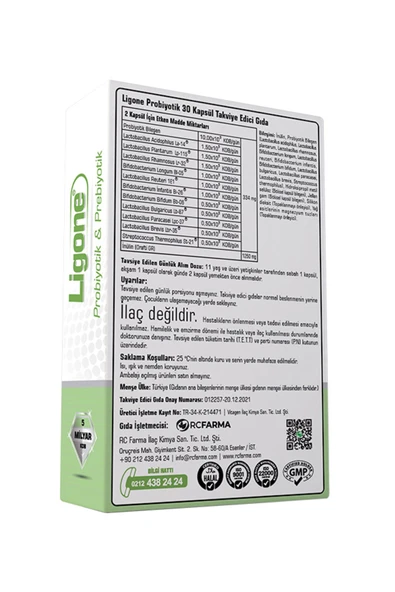 Ligone Probiyotik 30 Kapsül 2 Adet - Resim 2