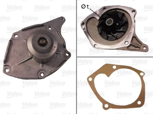 VALEO 506863 SU POMPASI DEVIRDAIM CLIO II 01>06 MEGANE II 04> KANGO 01> MICRA III 04> DUSTER 10> MODUS 04> 1.5 DCI K9K EURO 3 EURO 4 7701478031-210108574R-21010-00Q0E ürün görseli 1