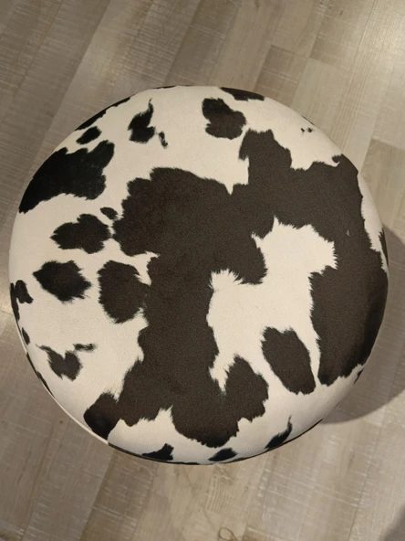 MERCAN MOBİLYA LEOPAR DESENLİ PUF BENCH - 3