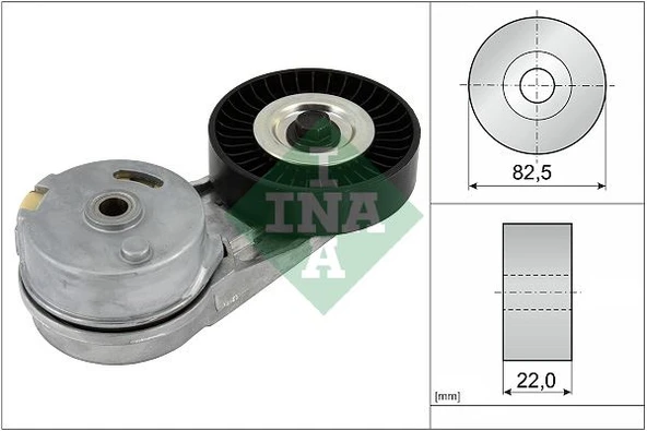 INA 534012430 ALTERNATÖR GERGİ RULMANI KÜTÜKLÜ ASTRA G 02-05 - VECTRA B 00-03 -VECTRA C-ZAFIRA 2.0 16V-2.2 16V 24430296-614533-71739304-90537585 ürün görseli 1