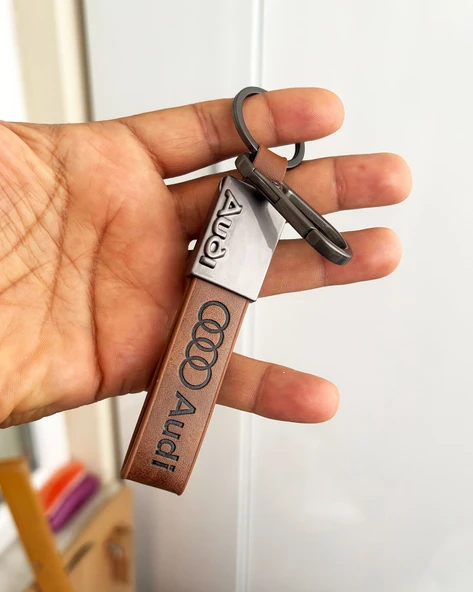 Araç Tutkunlarına Özel Kaliteli Lüx Model Deri Anahtarlık, Tüm Araç Modelleriyle Uyumlu - Resim 3