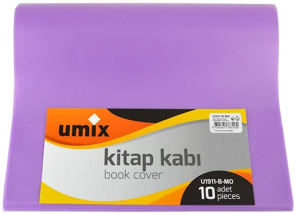UMIX HAZIR KİTAP KABI BANTLI 10LU MOR U1911-B-MO1[sub_name2] ürün görseli