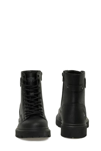 U.S. Polo Assn. LUKA 5PR 102038402 Erkek Bot Siyah 40-45 - Resim 5
