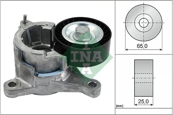 INA 534002210 ALTERNATÖR GERGİ RULMANI KÜTÜKLÜ P206-306-307-406-EXPERT 2.0 16V 00- -C4-C5-C8-JUMPY-XSARA 0 5751.61-9636207480 ürün görseli 1