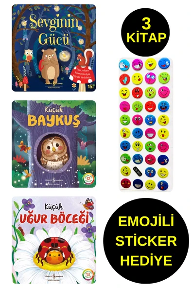 EMOJİLİ  STİCKER HEDİYE - OKUL ÖNCESİ RESİMLİ KİTAPLAR  - SEVGİNİN GÜCÜ - KÜÇÜK BAYKUŞ - UĞUR ürün görseli