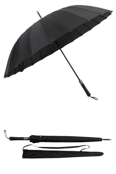 Rüzgara Dayanıklı 1. Kalite Fiber 24 Tel Premium Lux Şemsiye Mpr1031 ürün görseli 1