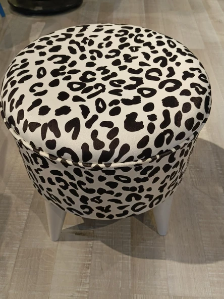 MERCAN MOBİLYA LEOPAR DESENLİ PUF BENCH - 2