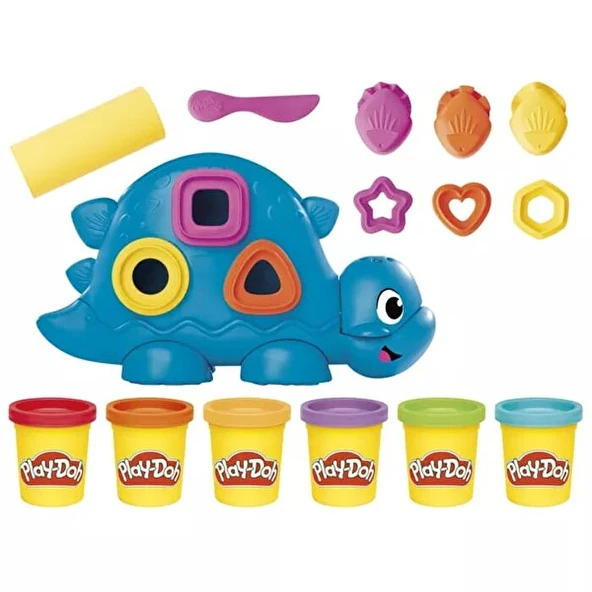 Play Doh Başlangıç Şekiller ve Renkler Dino Oyun Seti G0491 - Resim 2