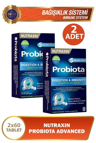 Nutraxin Probiota Advanced 60 Tablet 2 Adet ürün görseli 1