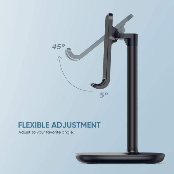 Ugreen Alüminyum Masaüstü Telefon Standı Siyah - TESHİR - 4