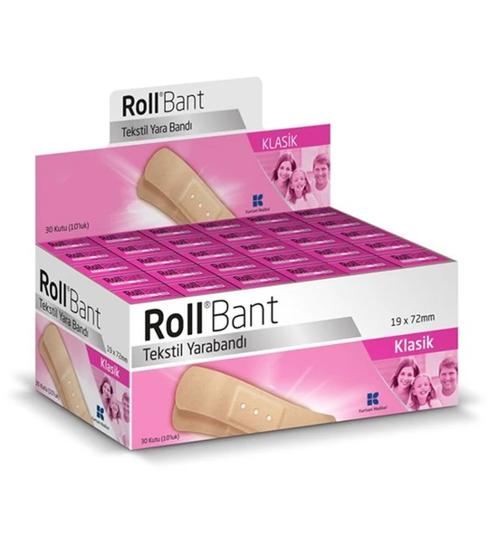 Roll Bant Tekstil Yara Bandı 30 Kutu 10'Luk ürün görseli 1