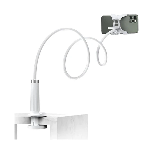 Ugreen Flexible Masaüstü Telefon Tutucu Beyaz - TESHİR